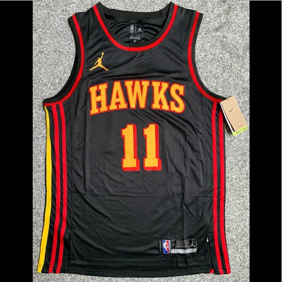 Jordan Other - NEW Men's Jordan Trae Young Atlanta Hawks NBA Jersey - LARGE- Statement Edition